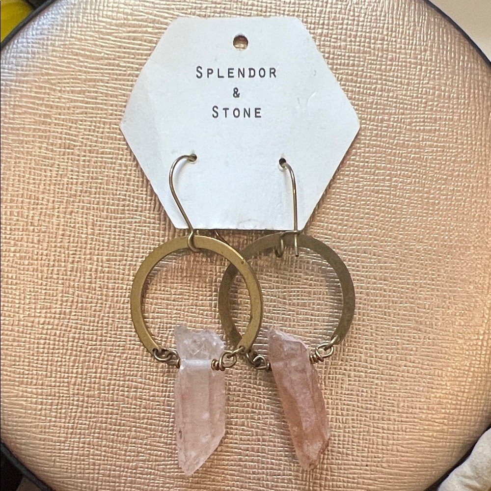 Rose Quartz Earrings